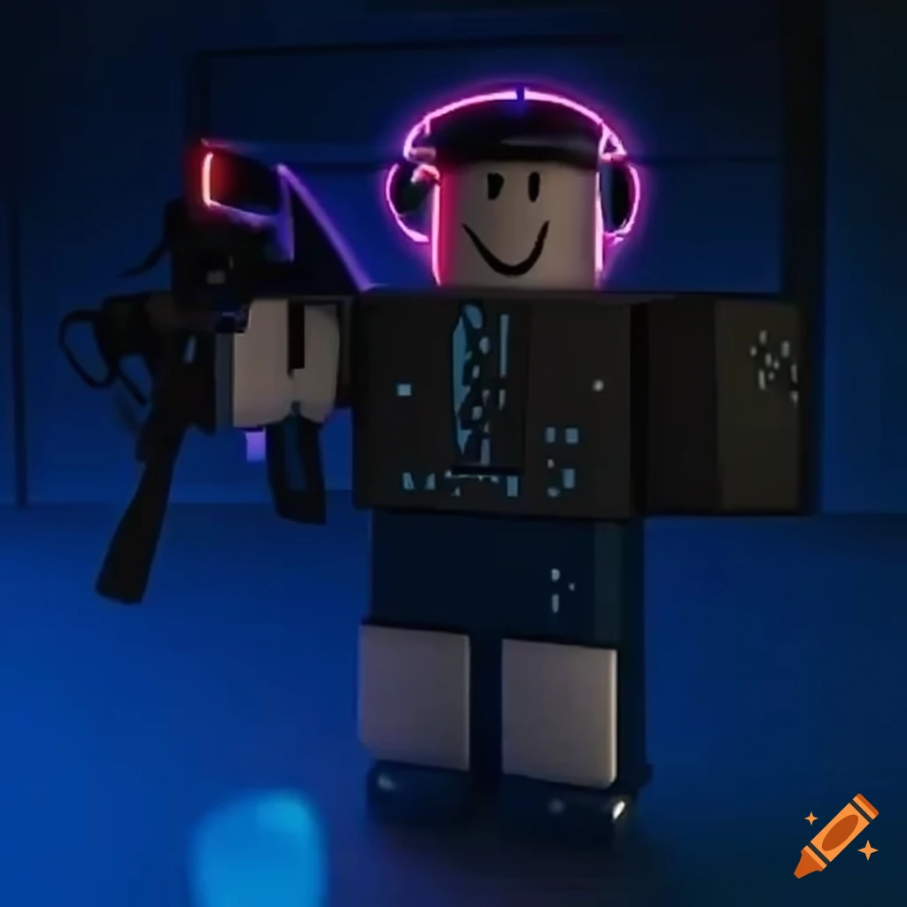 Roblox Character Playing Laser Tag On Craiyon