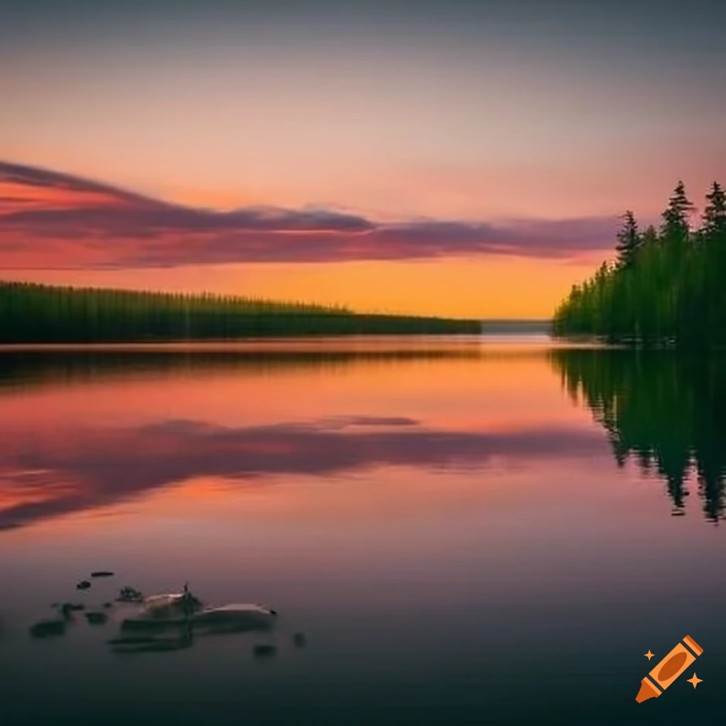 Steamboat bay landscape on leech lake, northern minnesota on Craiyon
