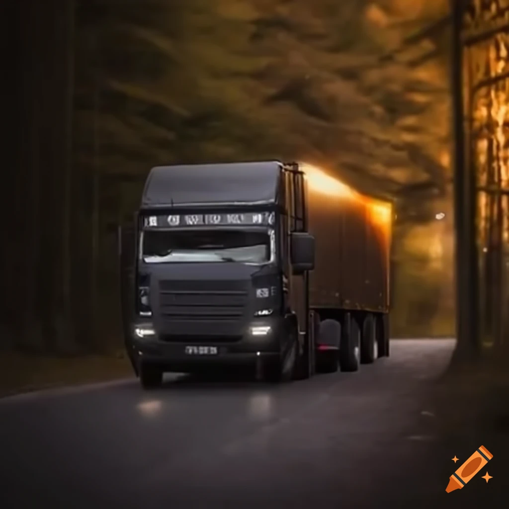 Camion dans un embouteillage