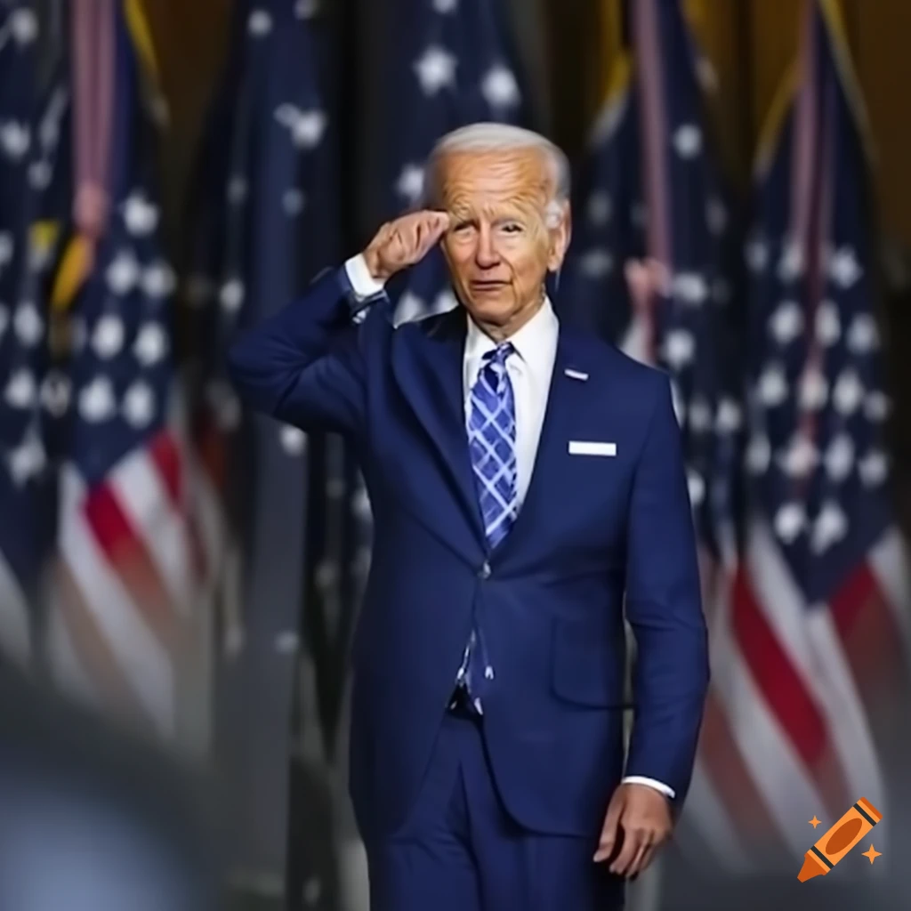 Joe Biden standing behind a podium during a speech
