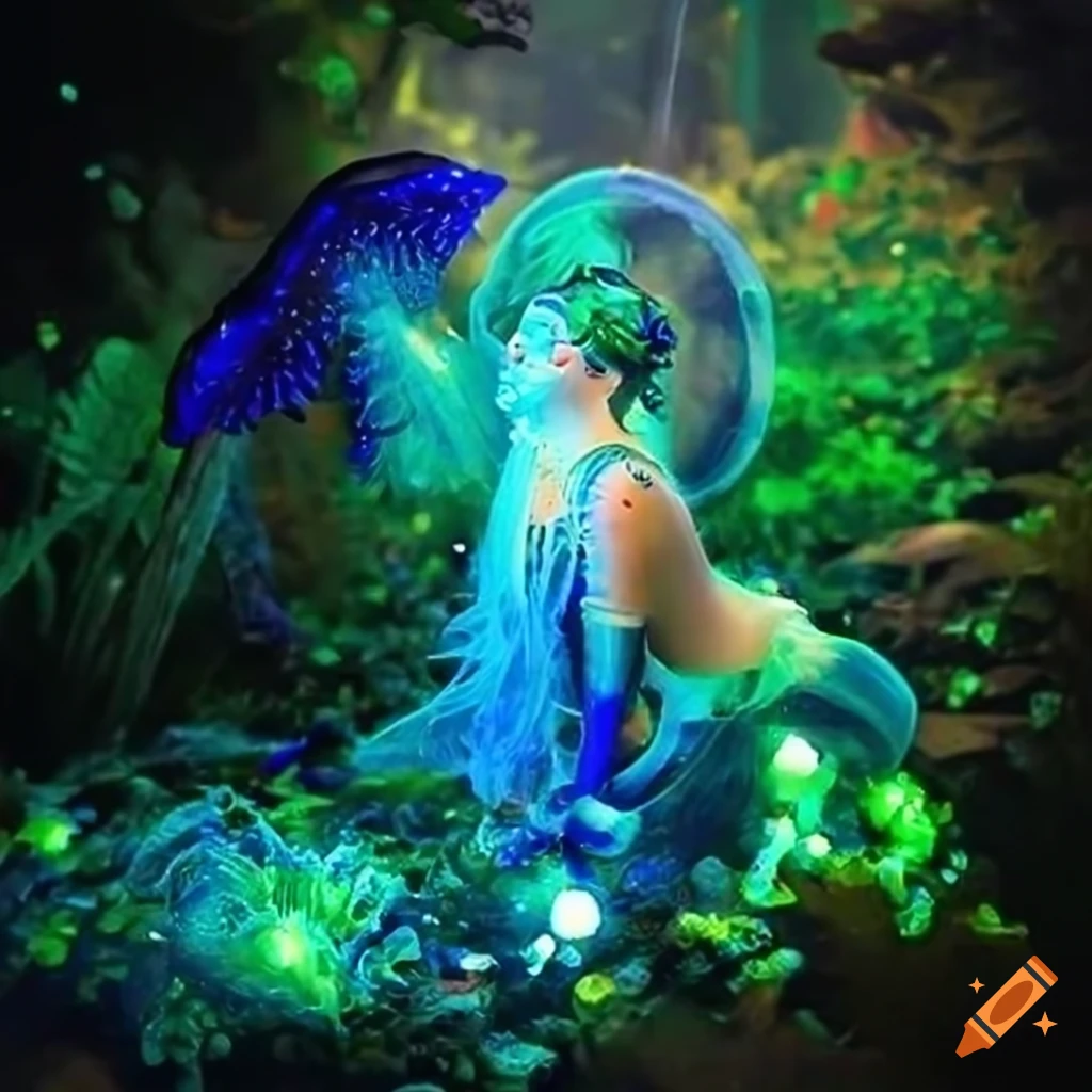 Enchanted fairy forests and neon rainforests aglow with vibrant lights ...