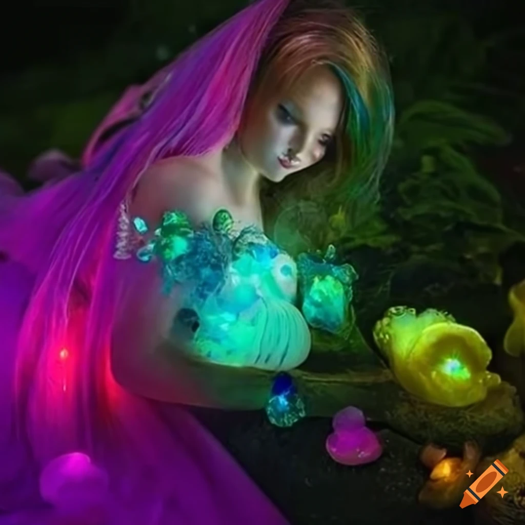 Enchanted fairy forests and neon rainforests aglow with vibrant lights ...