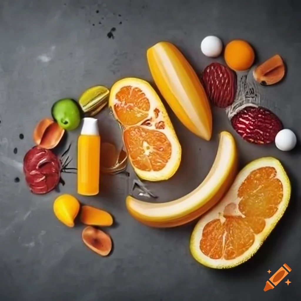 Variety of vitamin supplements for energy and vitality
