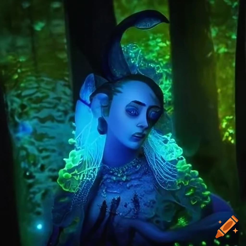 Enchanted fairy forests with vibrant lights and animated plant life on ...