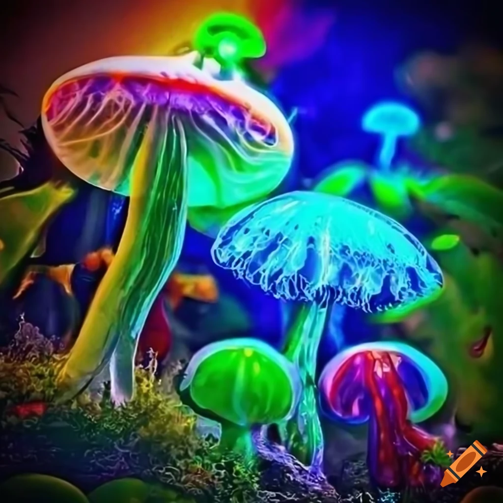 Vibrant fantasy forests and neon rainforests with animated plant life ...