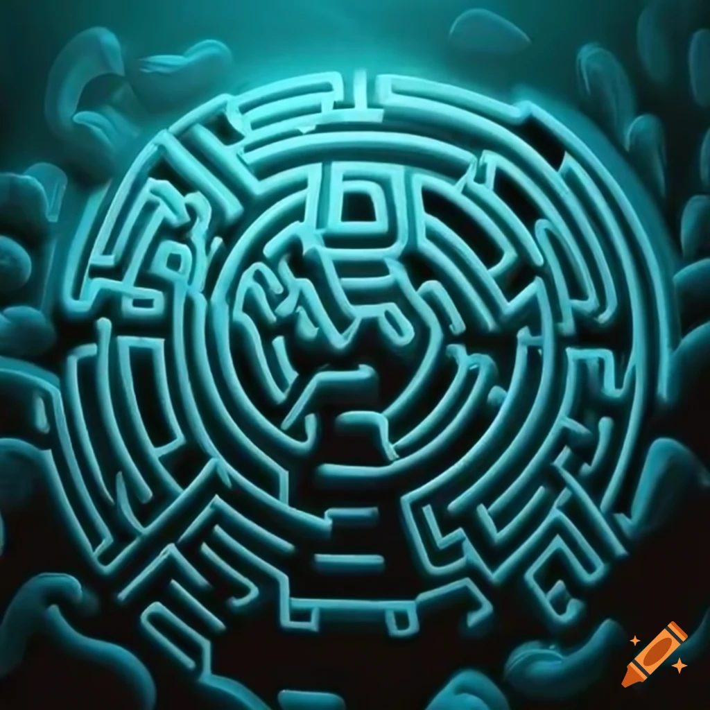 Labyrinth maze on Craiyon