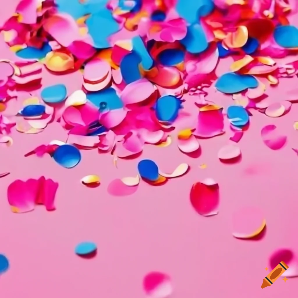 Table confetti on Craiyon