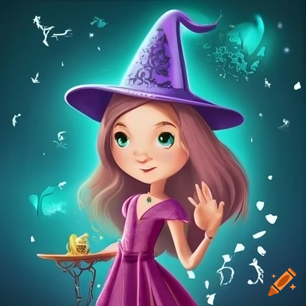 Birthday invitation in wizard theme for Hannah