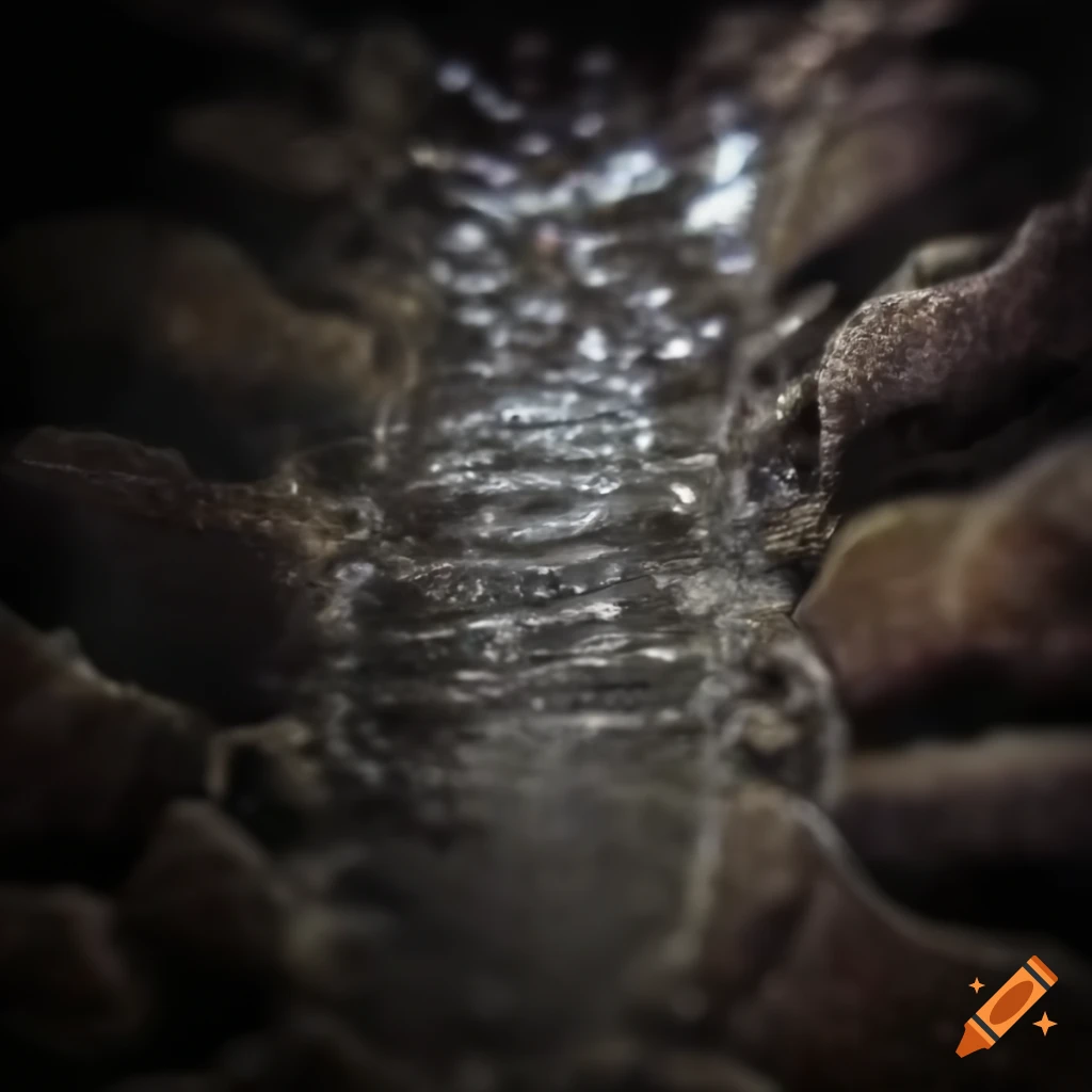 Walking through a dark sewer