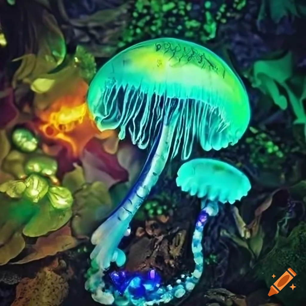 Enchanted fairy forest with vibrant lights and animated plant life on ...