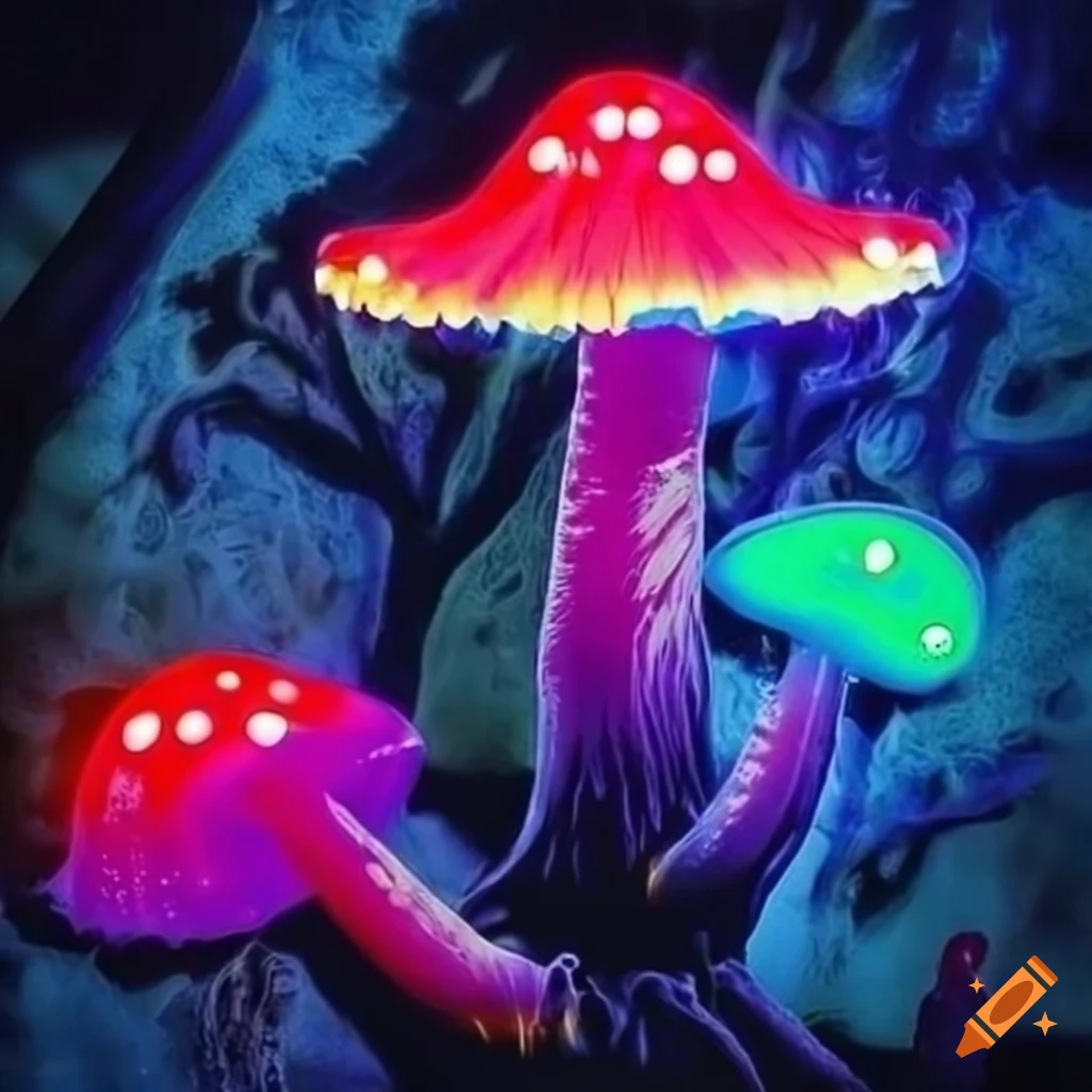 Fairy forests and neon rainforests with vibrant lights and animated ...