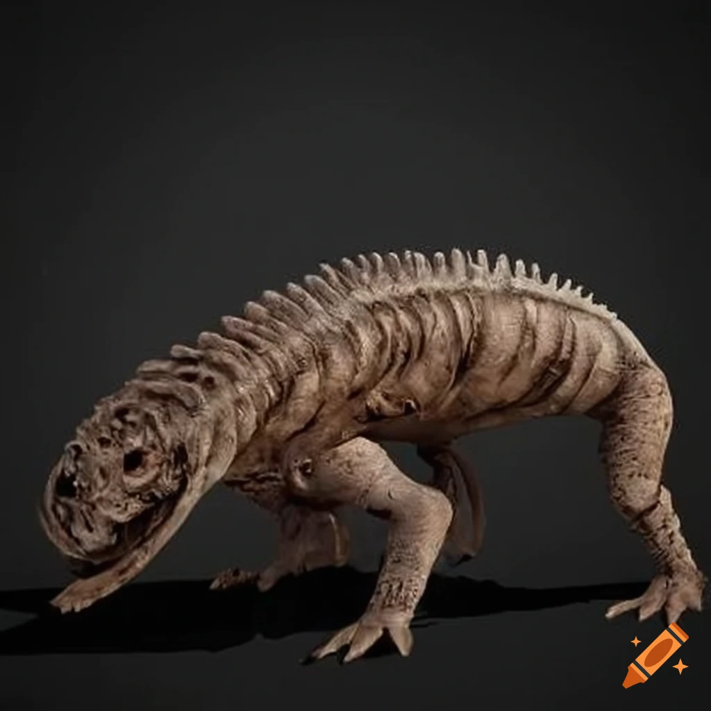 Ancient fossil of a prehistoric creature