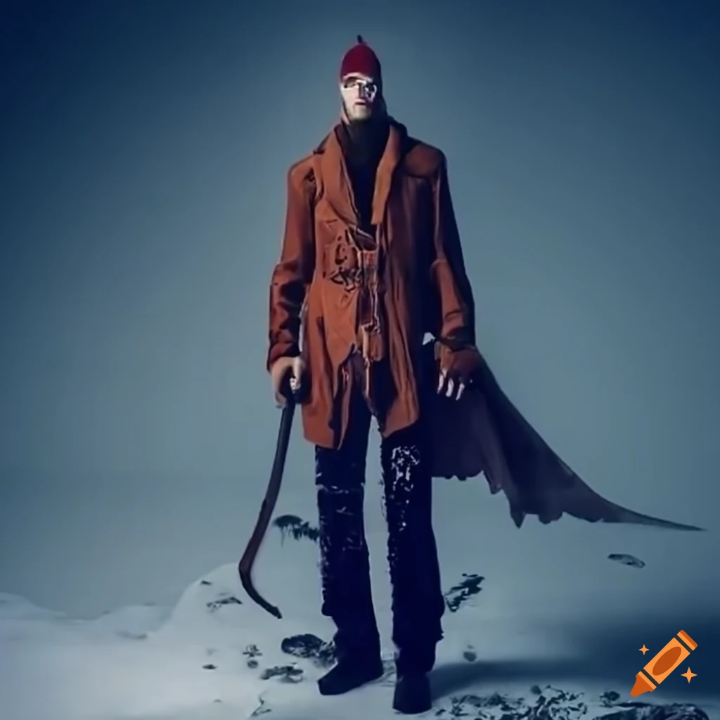 Man with an ice axe