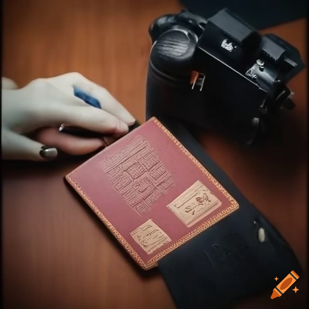 Passport being stamped on Craiyon