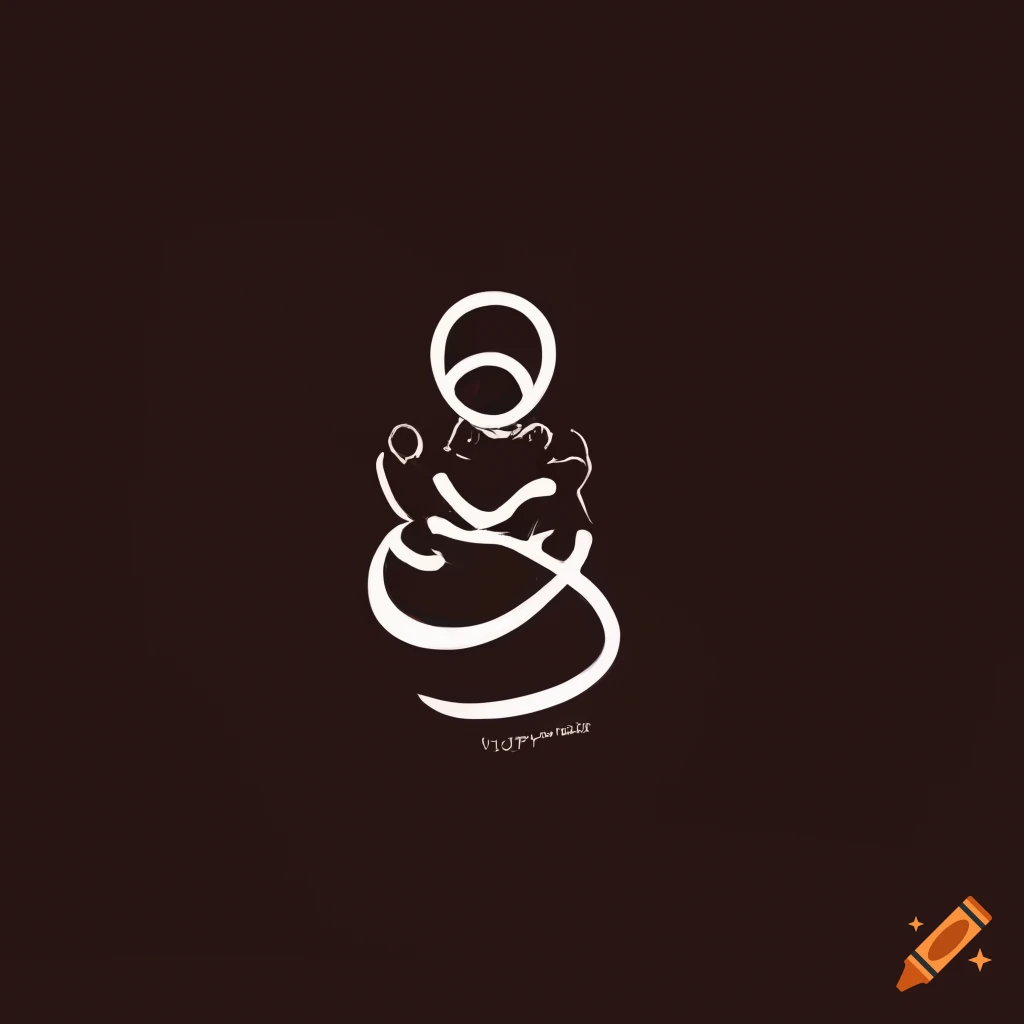 Monochrome logo for African women's empowerment symbolizing strength, femininity, and uplift