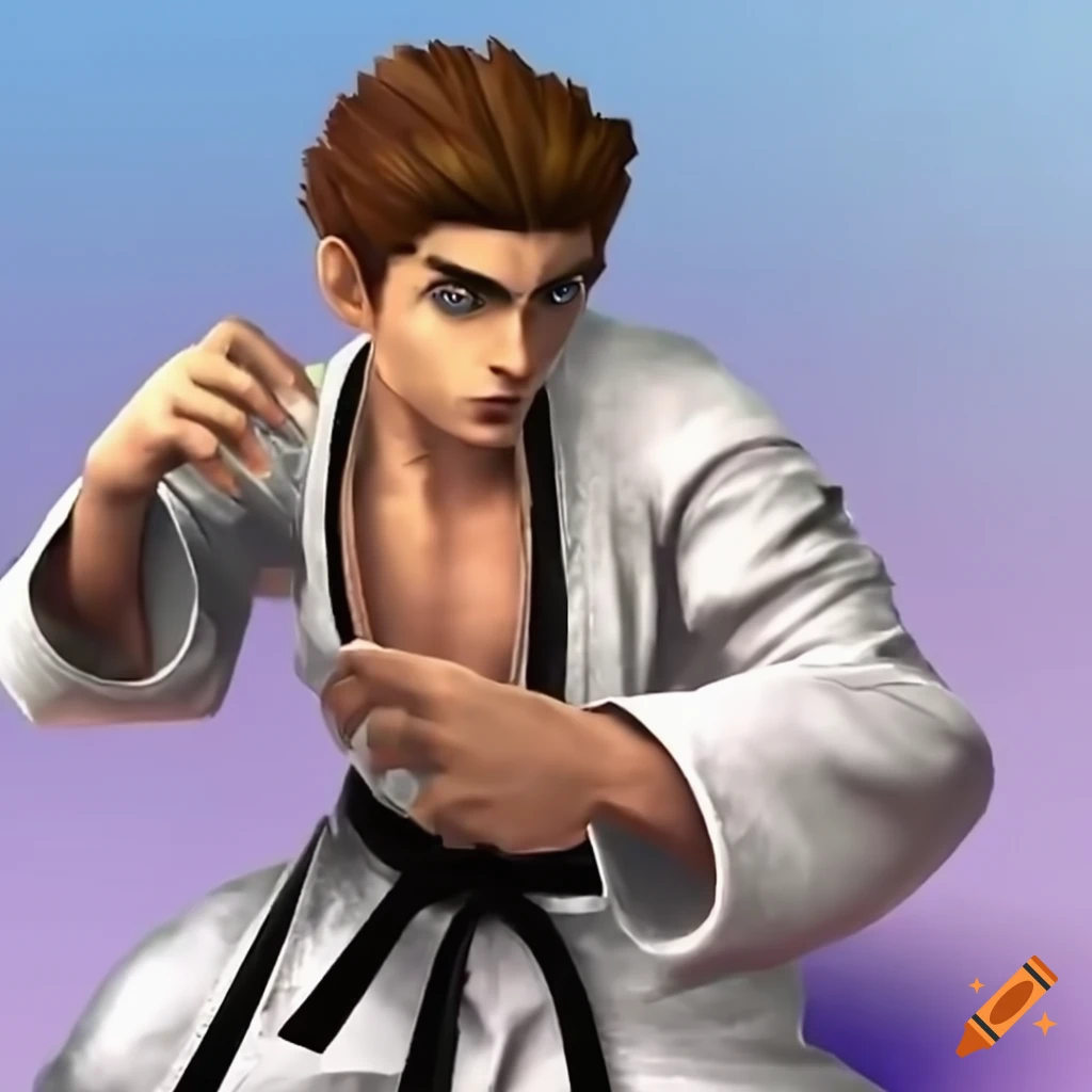 Karate black belt guy from super smash bros on Craiyon