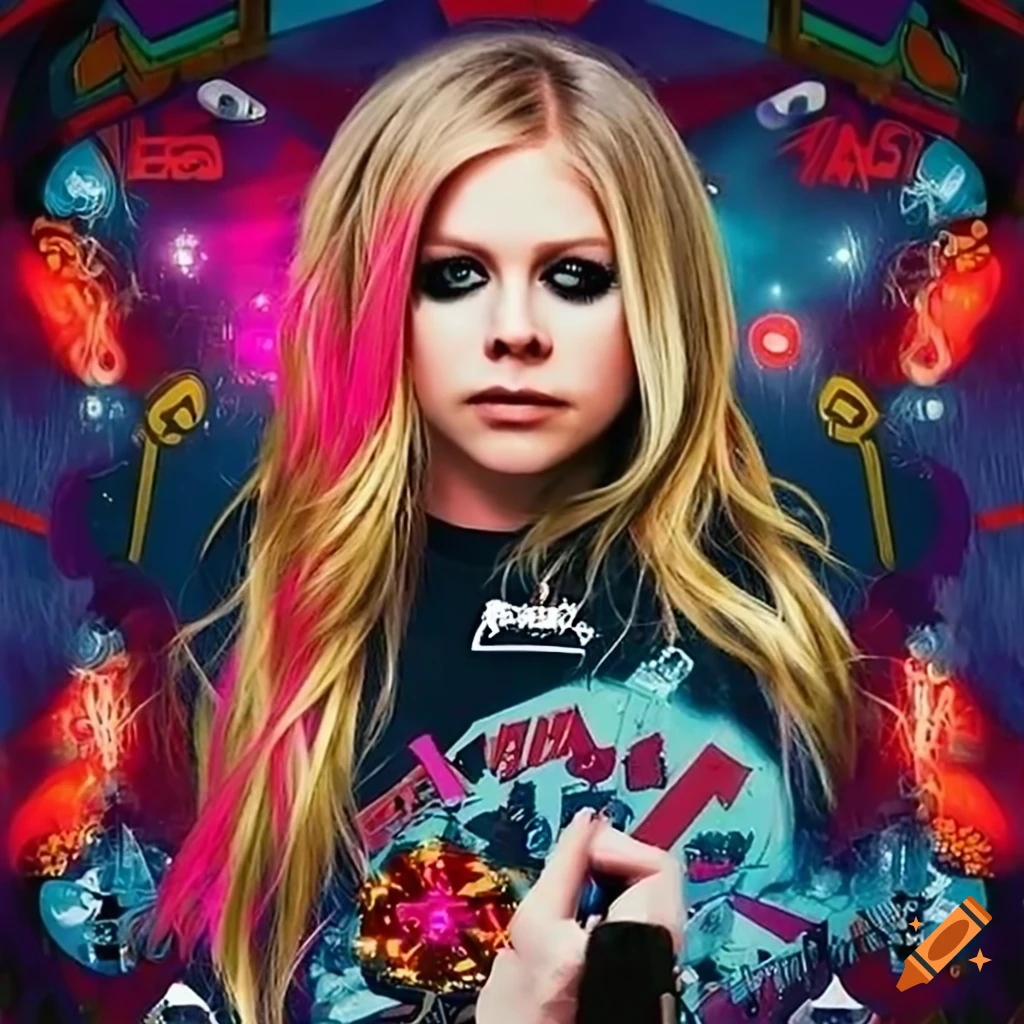 Avril Lavigne themed pinball table