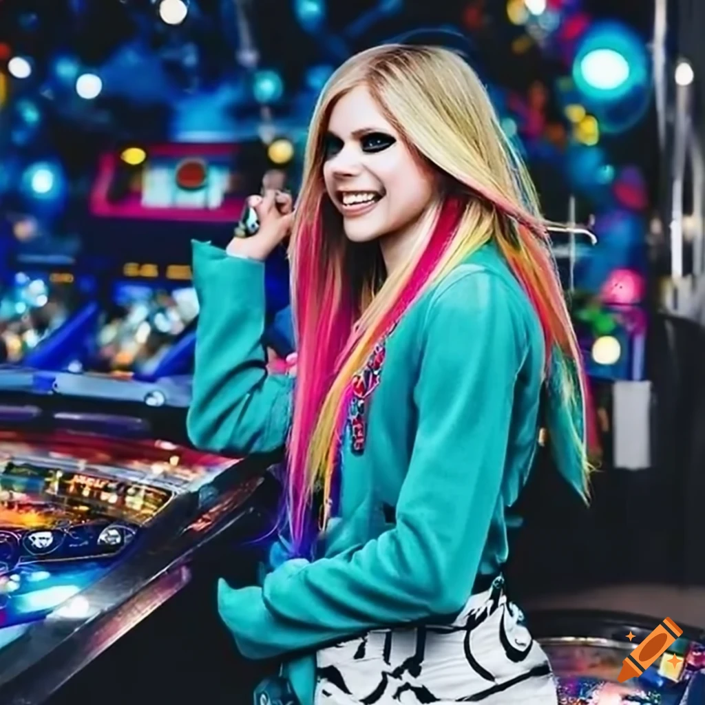 Avril Lavigne themed pinball table