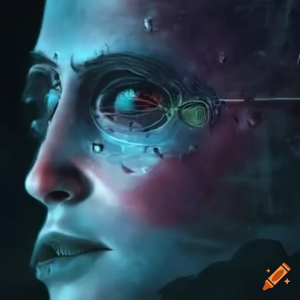 Visión retrofuturista oscura de una sociedad dominada por la inteligencia artificial