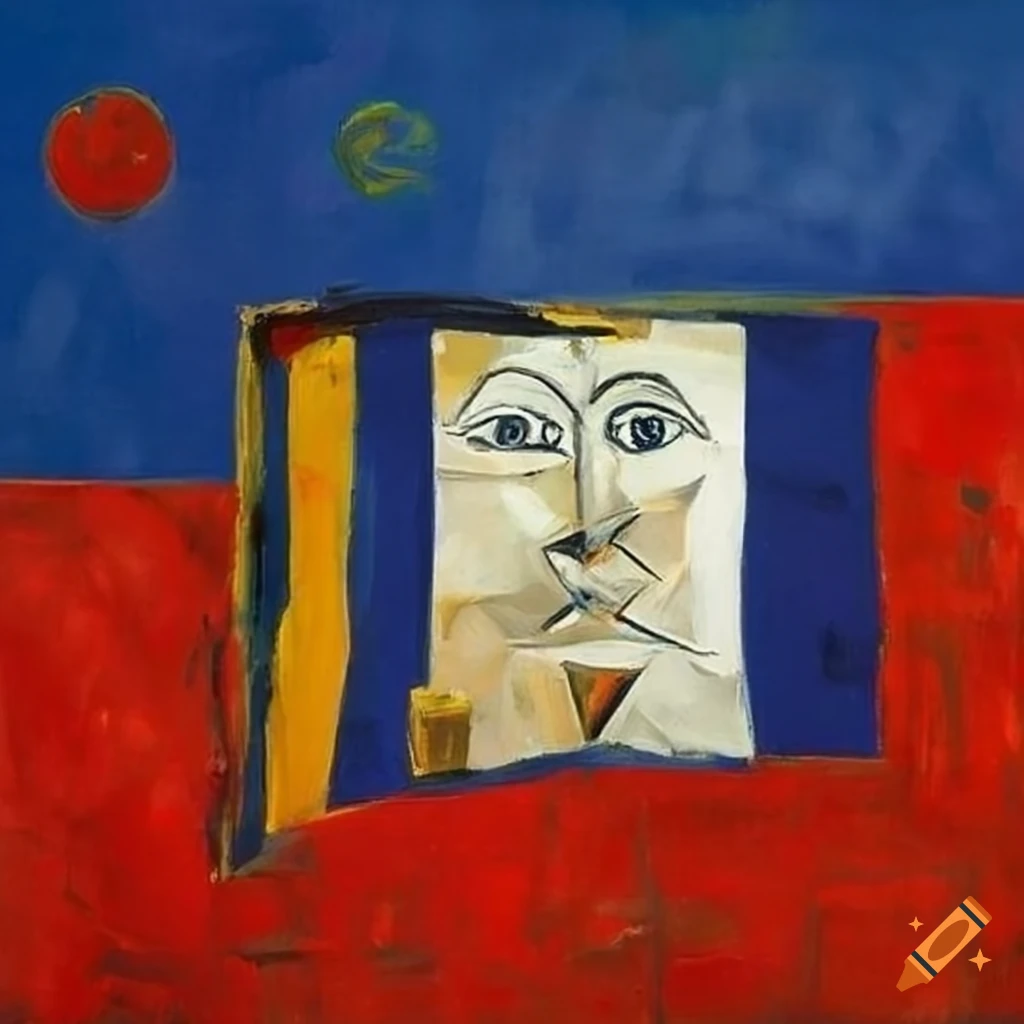 Arkansas flag painting by pablo picasso on craiyon