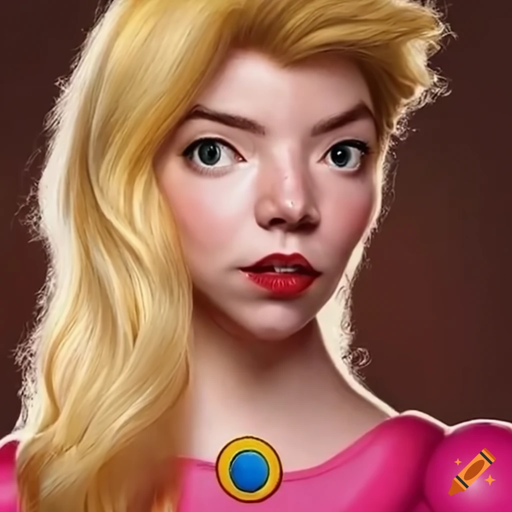 Actress resembling princess peach from the super mario bros. movie on