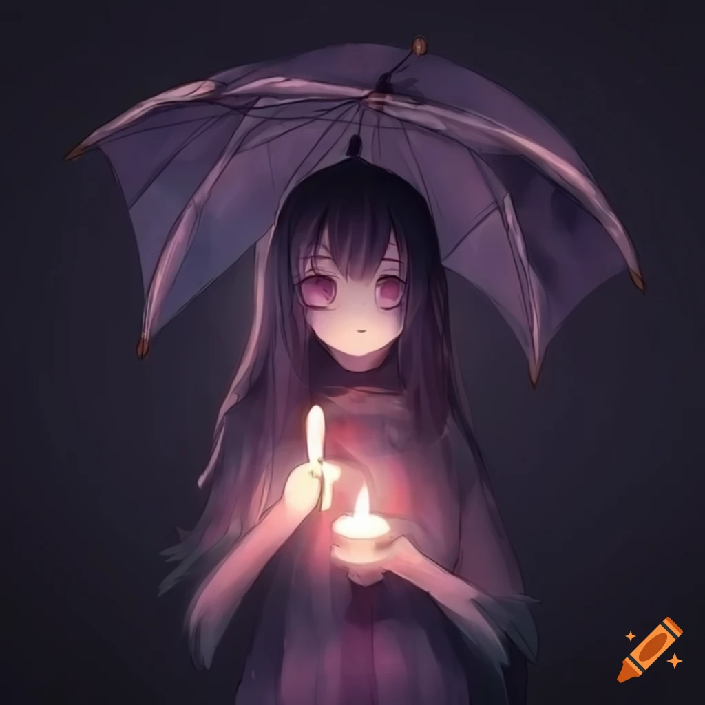 Download Anime Cafe Candle Light Background | Wallpapers.com
