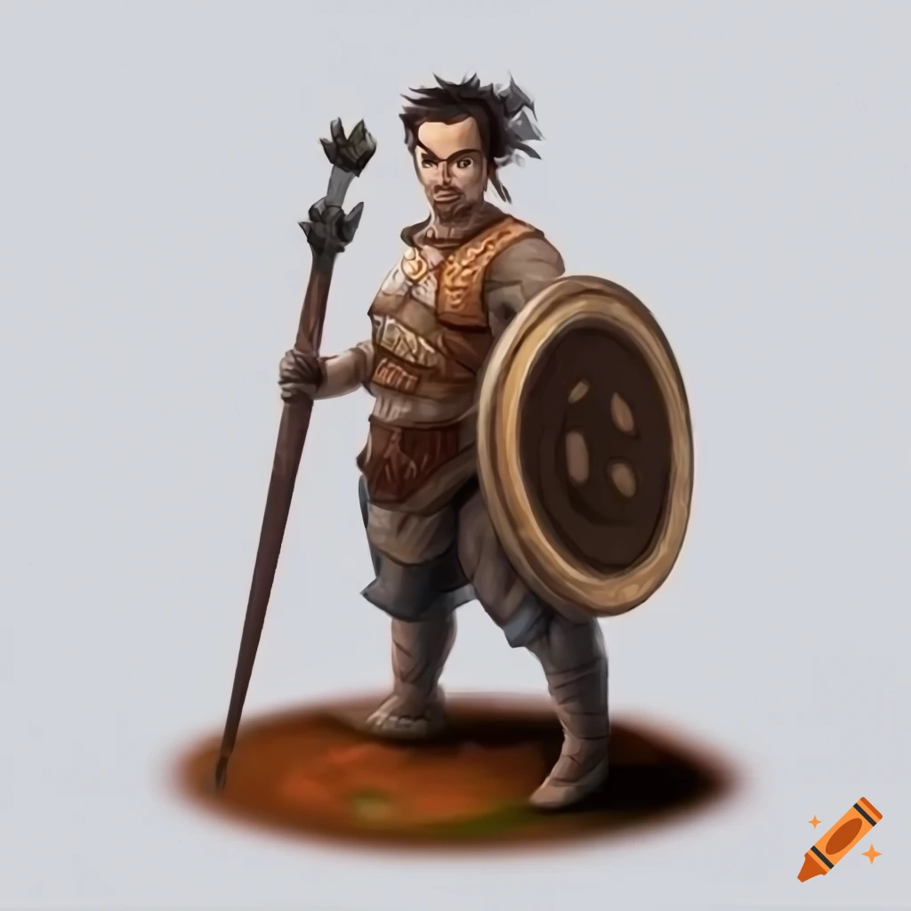 Warband token for a videogame on plain white background