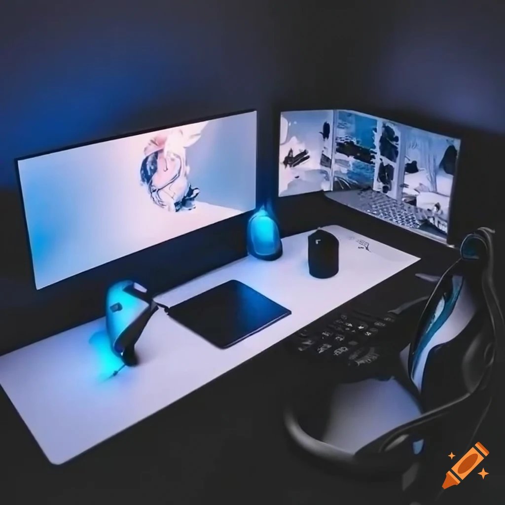 white-gaming-setup-with-black-mousepad-on-craiyon