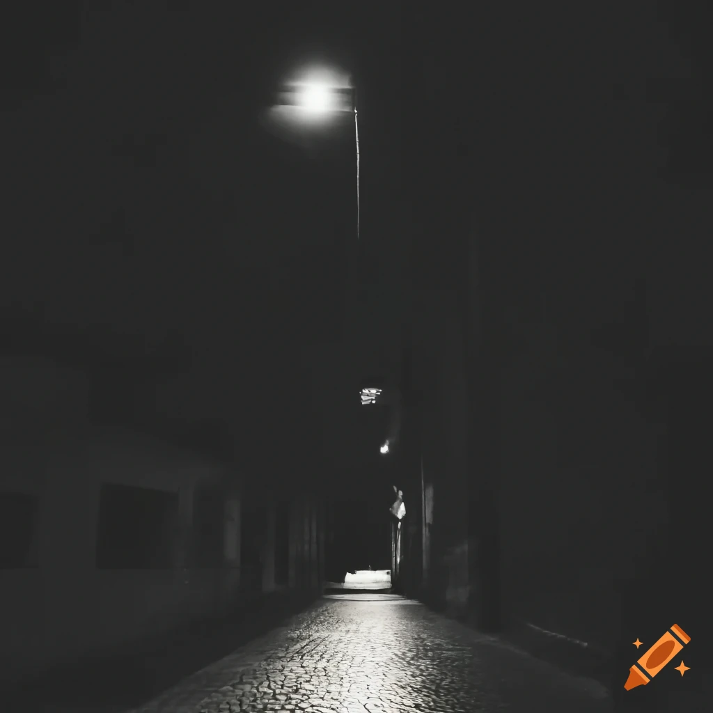 Street light in a parking lot