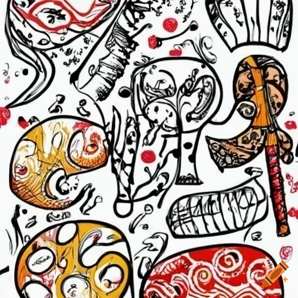 Latin New Year doodle