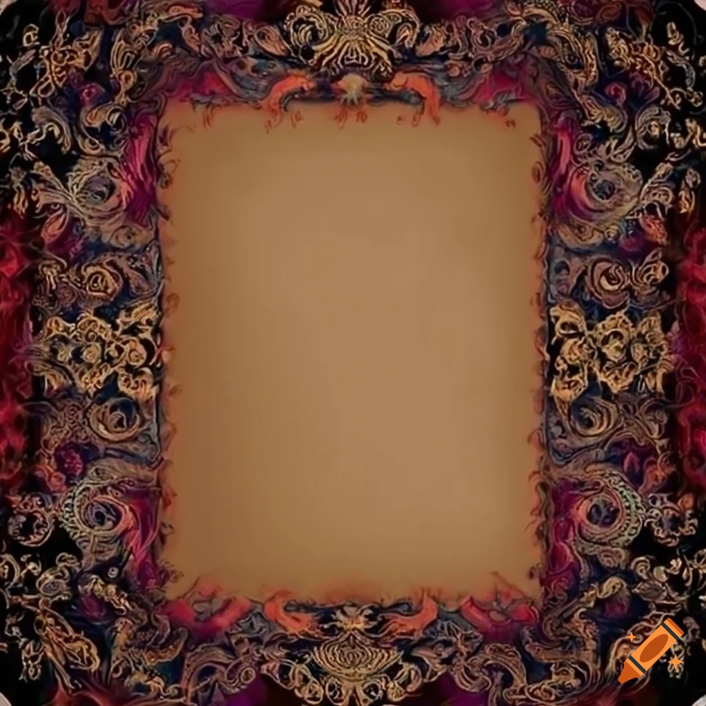 Vivid Victorian decorative writing paper background