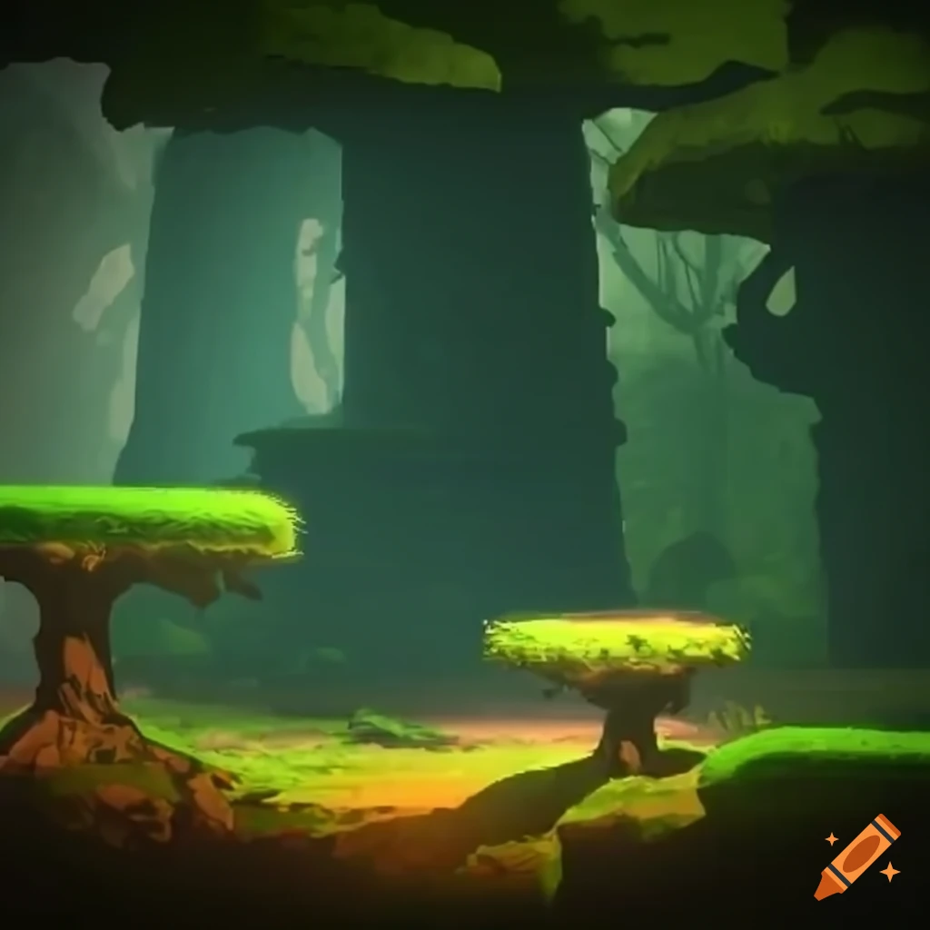 2D platformer game on Craiyon
