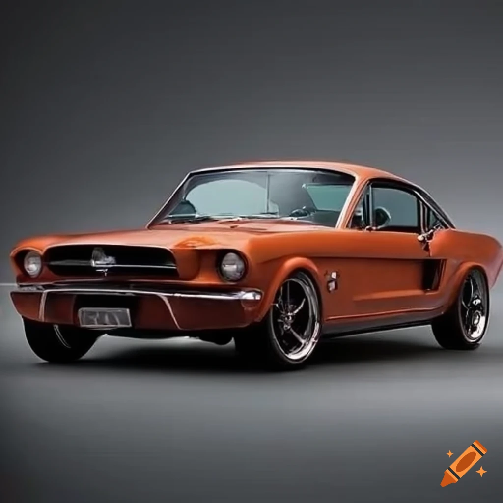 Custom 1960s mustang with unique body design