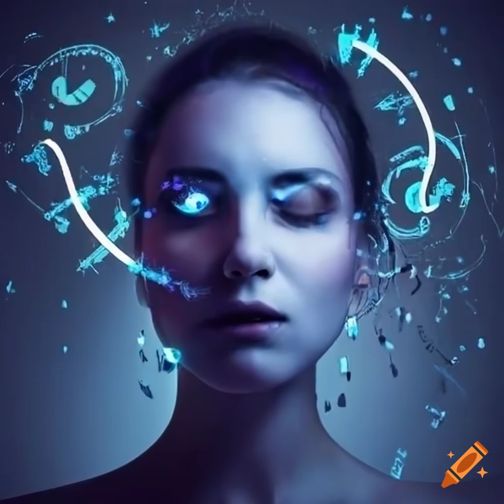 woman-with-electric-dreams-in-words-and-syllables-on-craiyon