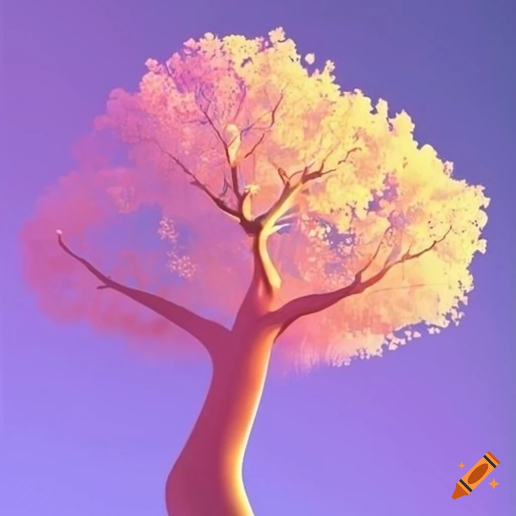 Aesthetic tree design on Craiyon