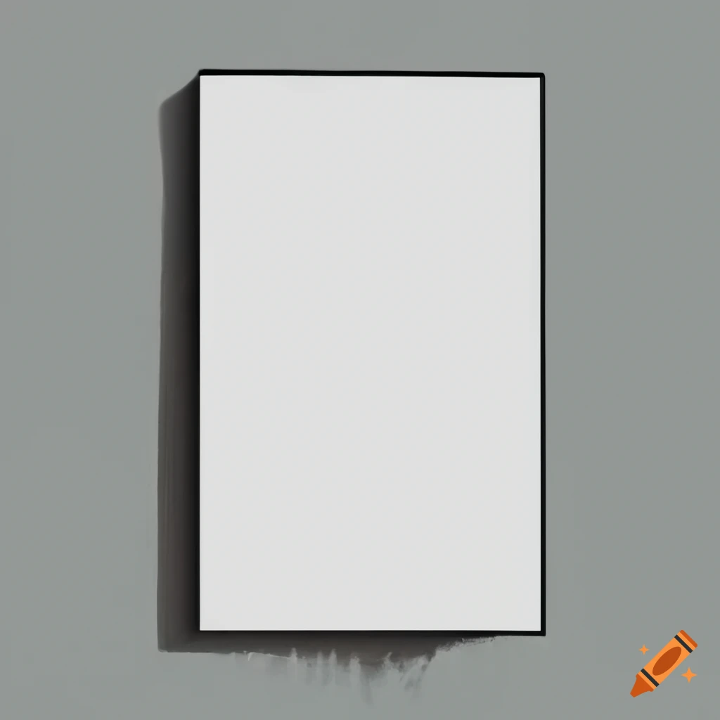 Vertical rectangular blank text box on Craiyon