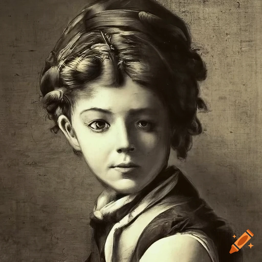 Vintage black and white magazine featuring student eugène burnand on