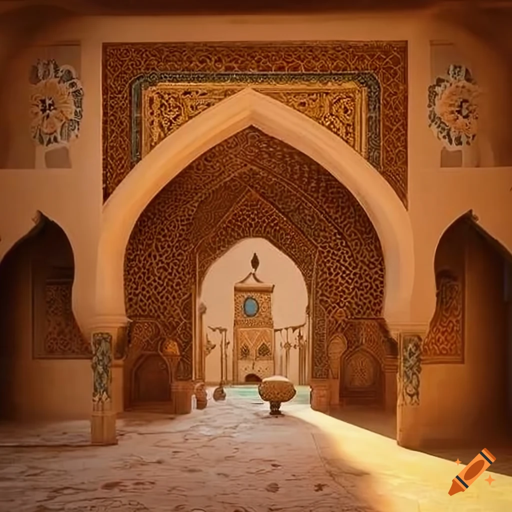 Exterior of a historical Arabian Persian Moroccan villa