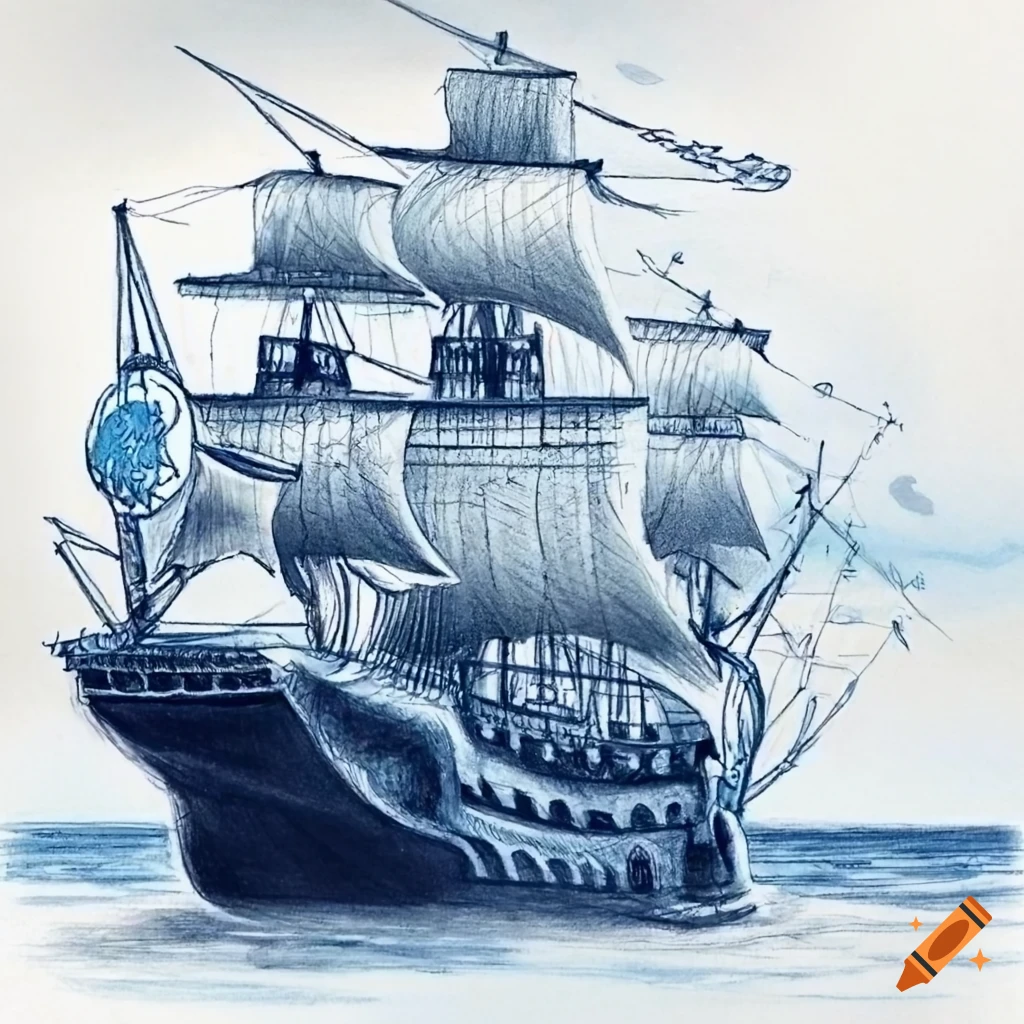 Ship art, pencil art, pencil drawing | Pirate ship drawing, Ship drawing, Ship  sketch