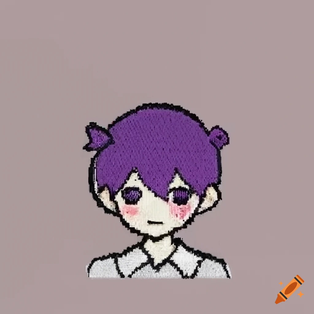 Minimalist design patch for omori on craiyon