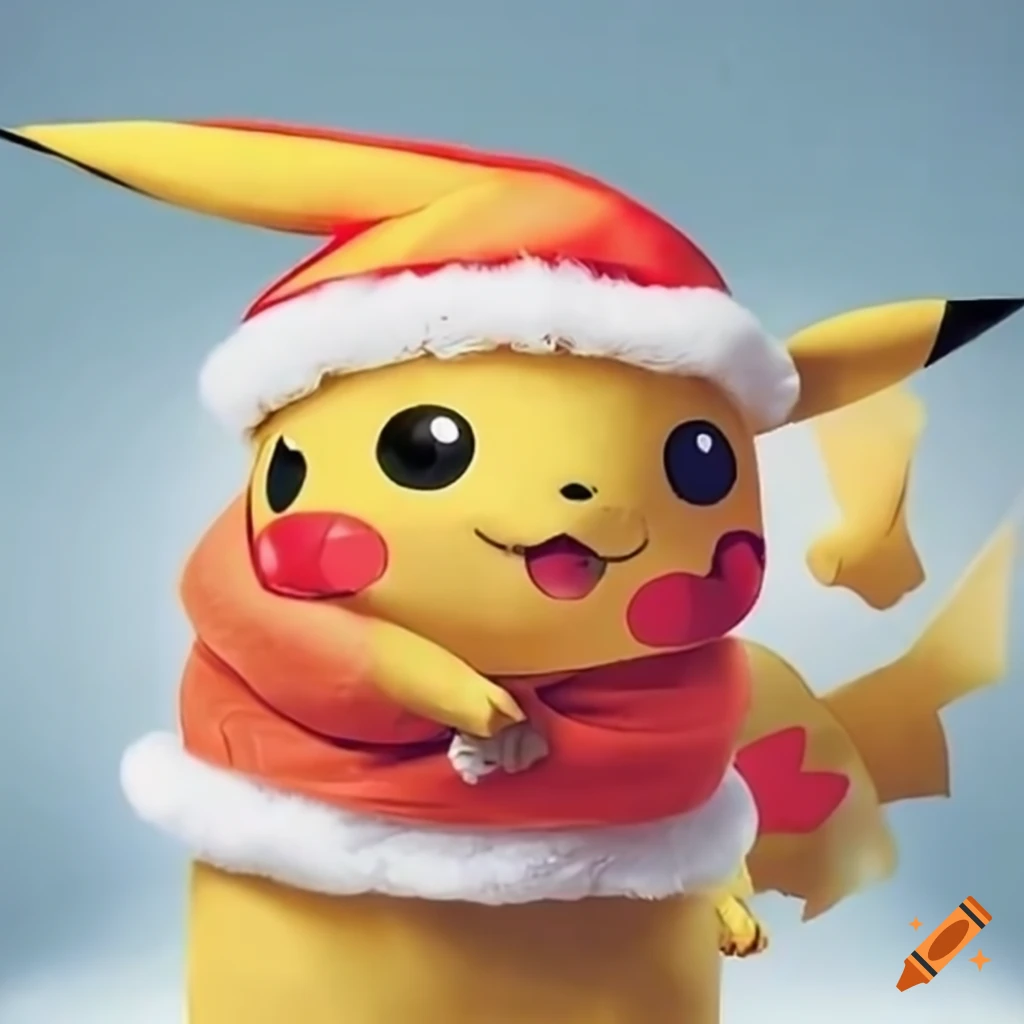 Taiwanese women with Pikachu celebrating Christmas