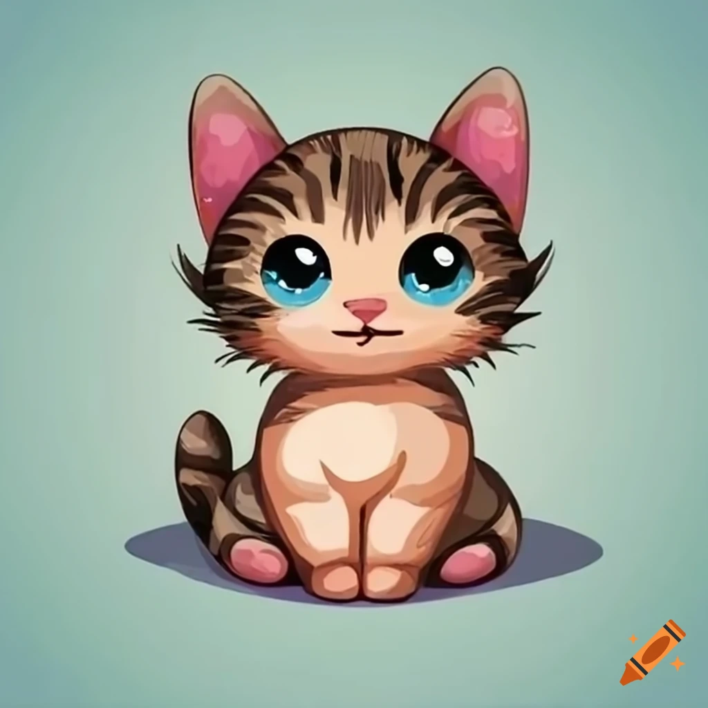 Cute kitten on Craiyon