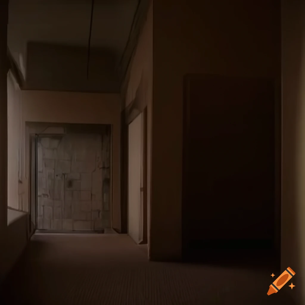 Liminal space rendition of a nostalgic school