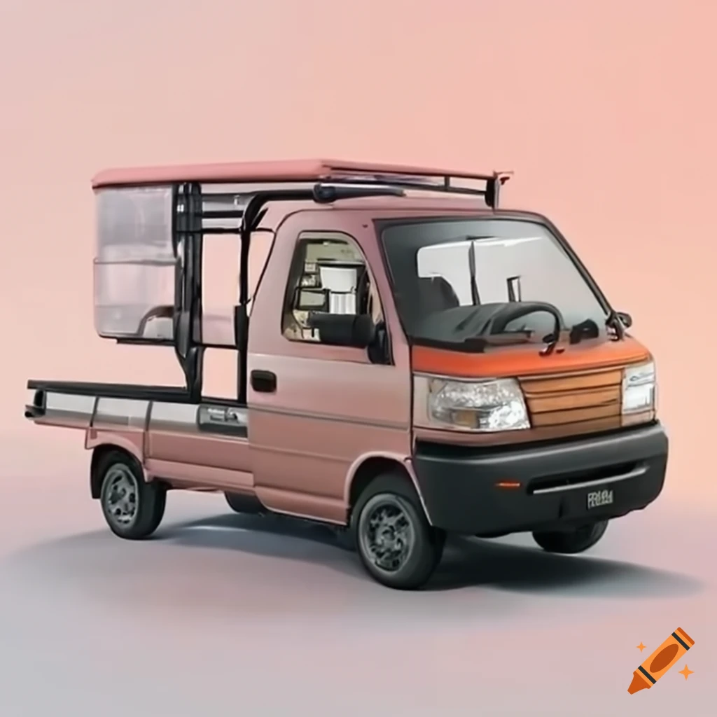 Kei truck with grooming shelter for dogs