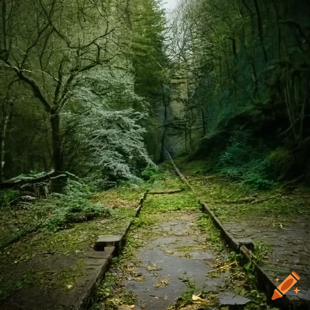 Post-apocalyptic Czech Republic with nature reclaiming overgrown towns