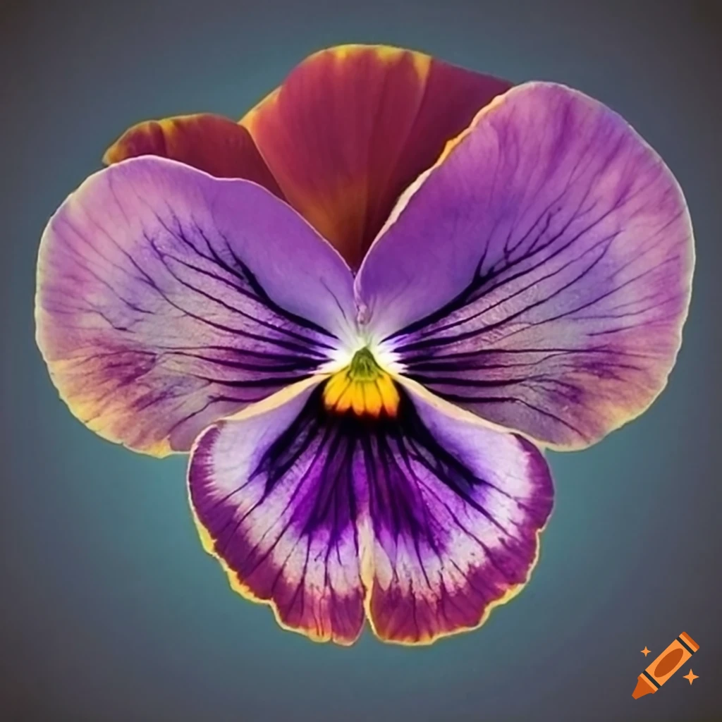 Pansy flower on Craiyon