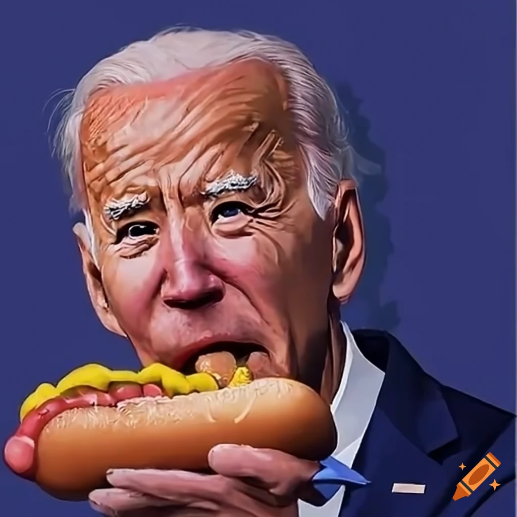 Joe Biden Enjoying A Hot Dog On Craiyon joe-biden-enjoying-a-hot-dog-on-craiyon