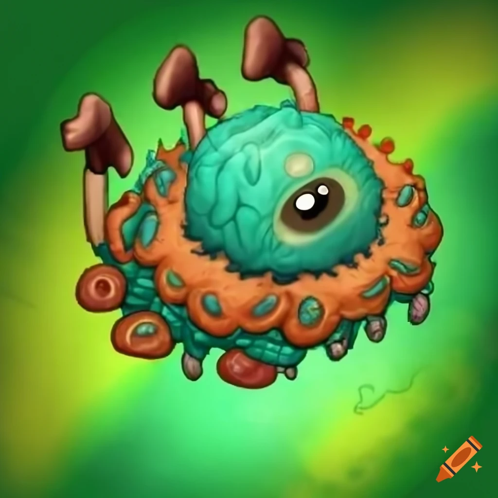 My singing monsters dipster themed monster with earth-based tambourine ...