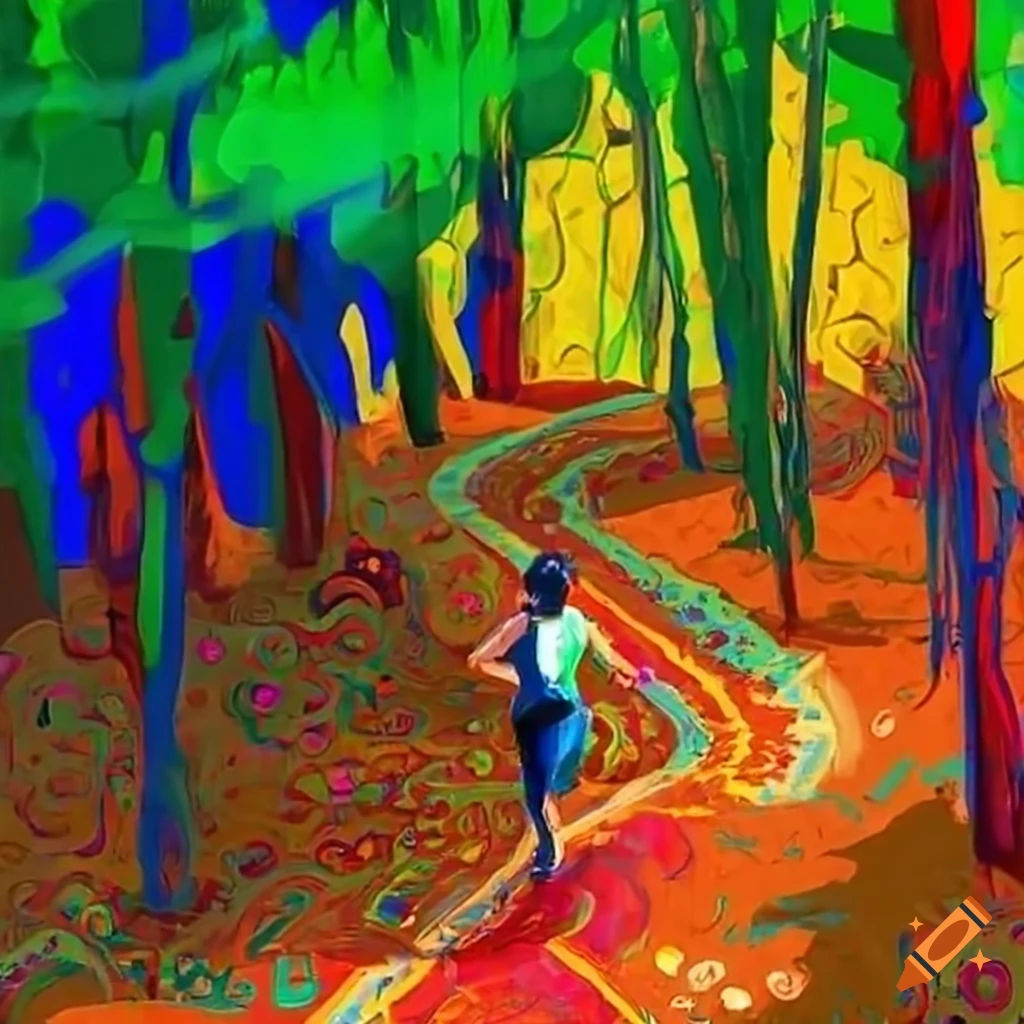 mountain-trail-runners-in-olympus-for-a-board-game-on-craiyon
