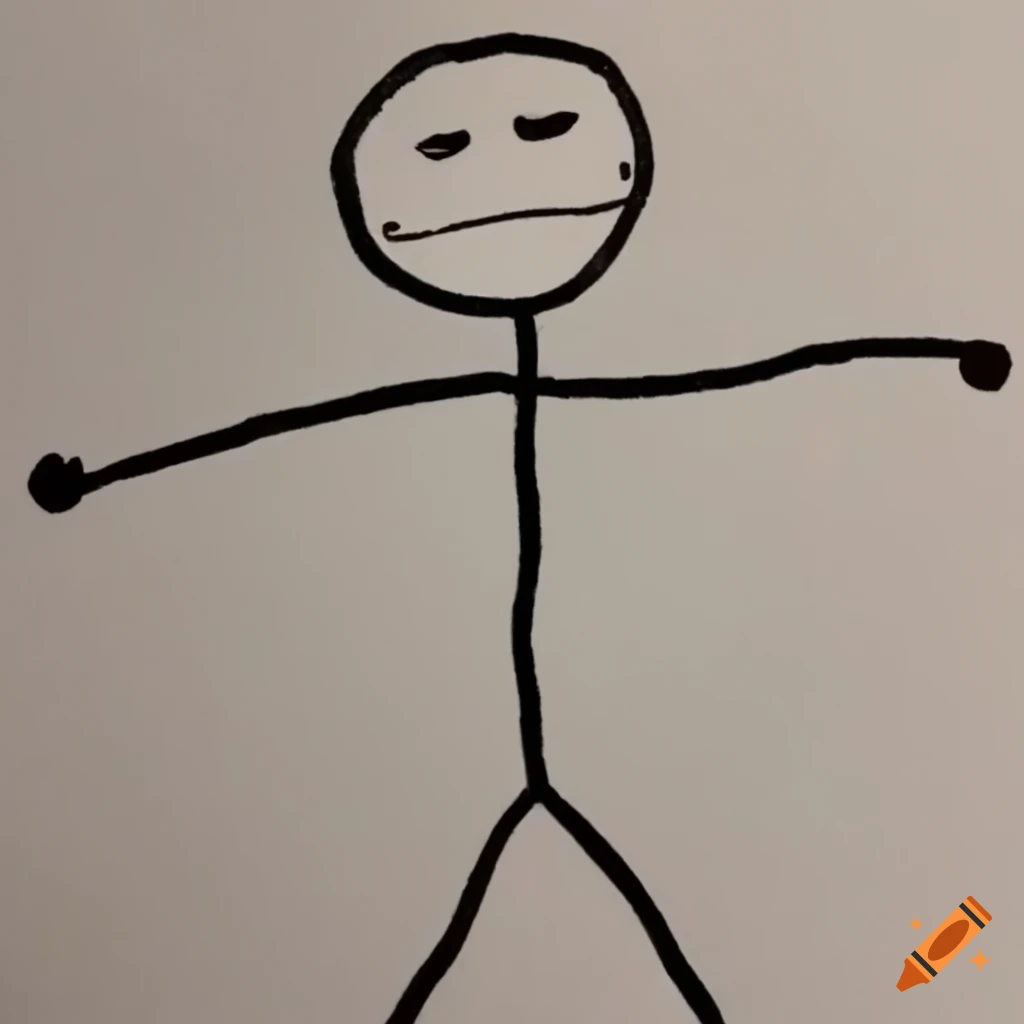Creative stick figure doodle art